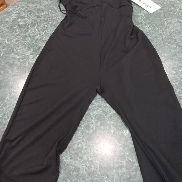 H&M COACHELLA black strappy jumpsuit sz 4 Small Stretchy NWT Festival Whimsigoth - Picture 4 of 15